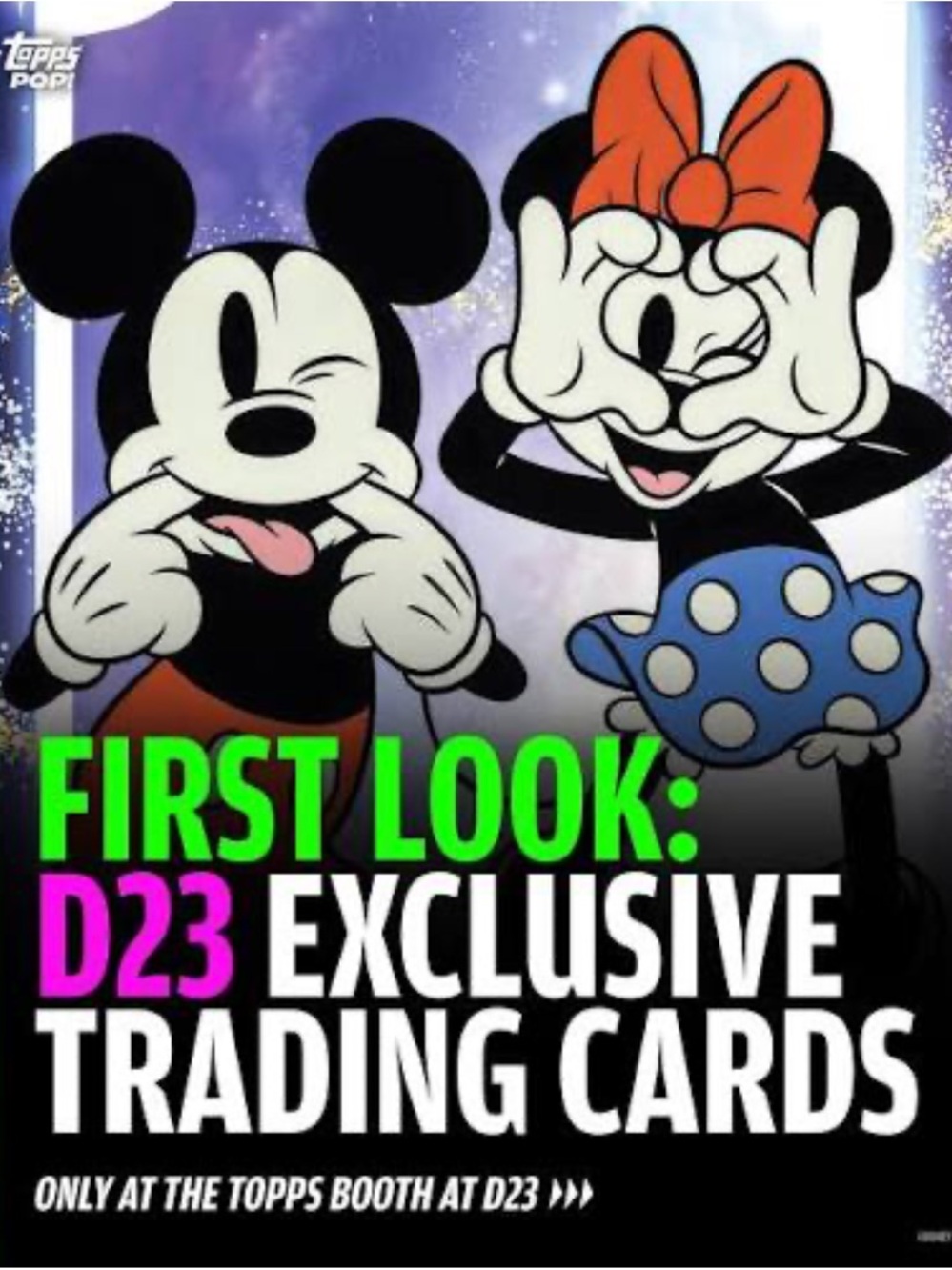 D23 Topps Trading Cards Exclusive Promo Three Card Set 2026